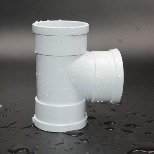 【pvc110顺水三通】lesso联塑pvc排水正三通 顺水排气