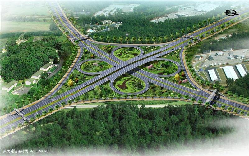 新105图道互通_06-09_高速互通效果图jpg图片 立交桥