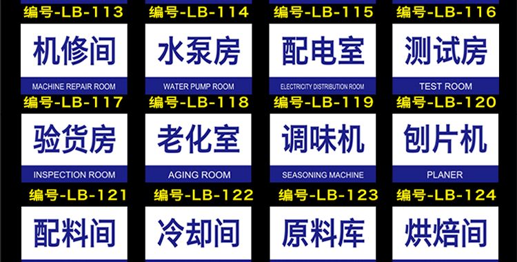 工厂生产车间分区标识牌验厂区域划分指示牌仓库标示牌标志牌吊牌