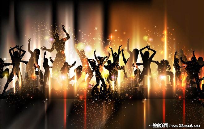 关键词:跳舞舞者剪影party派对炫彩背景灯光舞台舞动狂欢剪影炫光矢量