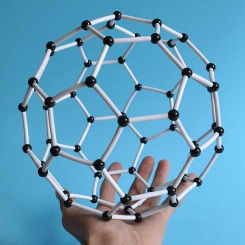 carbon 60 molecular structure model c60 teaching