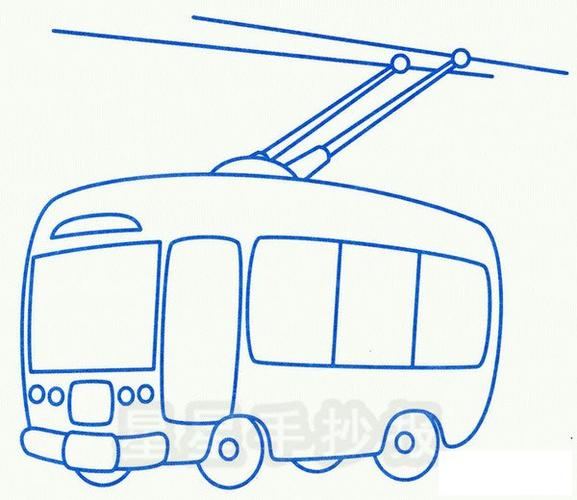 有轨电车简笔画怎么画