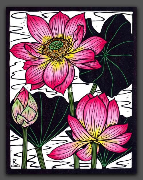 绝美花卉装饰画_装饰画_花卉_兴趣爱好_绘画