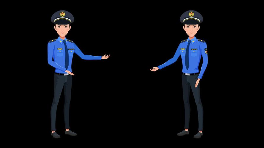 mg动画角色卡通城管解说员