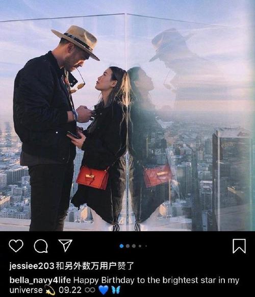 高以翔生前女友bella晒照为高以翔庆祝36岁冥诞