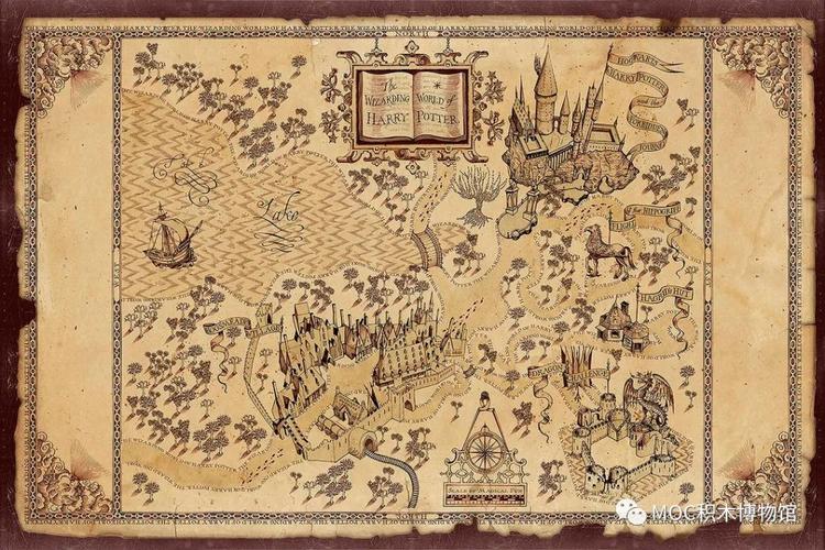 活点地图(魔法地图) 霍格沃茨城堡的神奇的地方是,通常静止的东西会