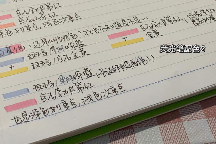 6015干货|我的笔记配色&方法_荧光笔_搭配_中性笔_笔记配色