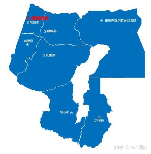 塔城地区地图