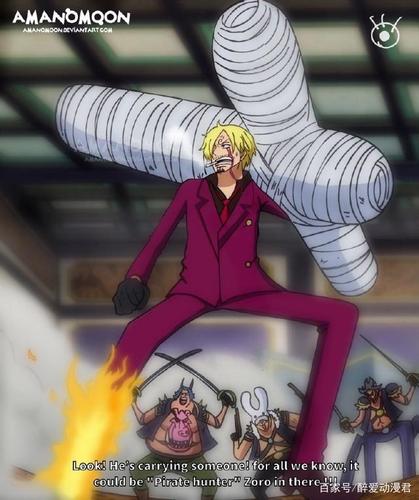 索隆受伤下线被玩坏,变成名刀"绿藻头",成为鹰眼山治等人佩刀