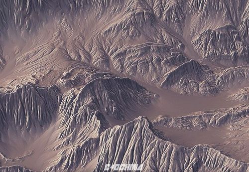 8幅高精度山峰地形高度置换贴图terrainheightmaps