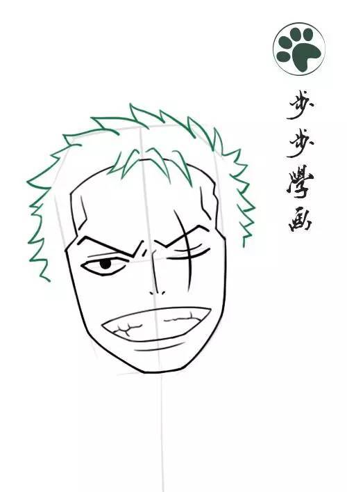 30步教你画海贼王索隆!想试试么