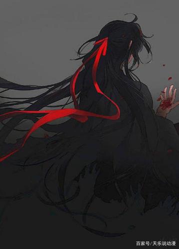 《魔道祖师》水墨版的忘羡:羡羡背影太撩人,这邪魅的