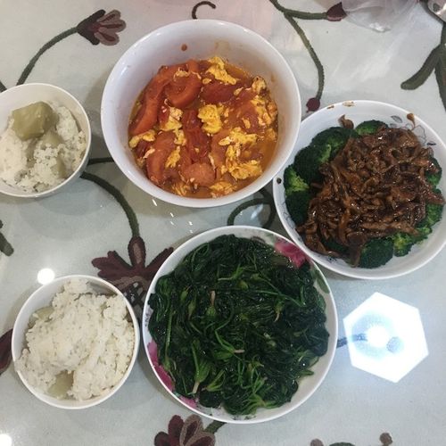 盼旺家的食堂做的午餐2017年10月30日