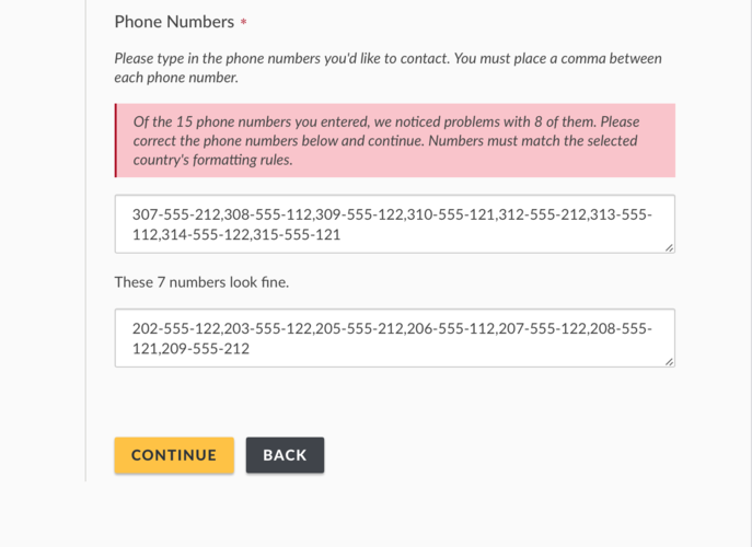 targeted survey ui steps wizard