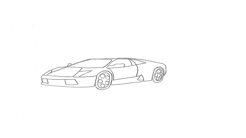 兰博基尼怎么画
