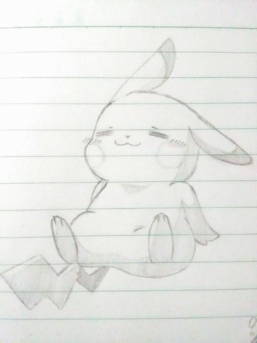 皮卡丘(临摹,赶完稿子以后难得的清闲)