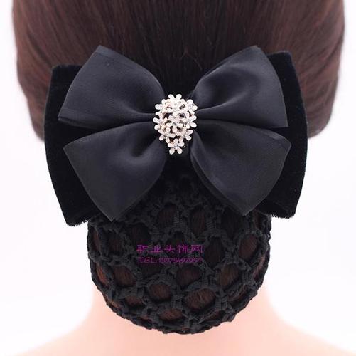 [职业头饰网] 职业头花发夹品质发饰韩国蕾丝发网银行酒店护士盘头