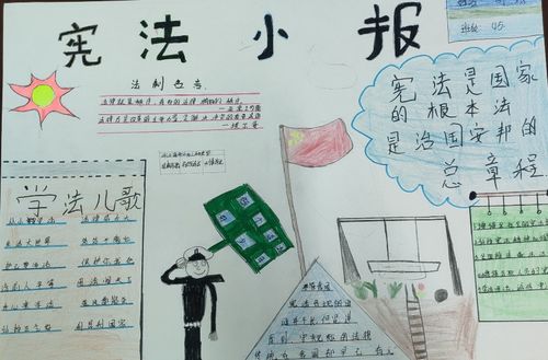 知法律于心,守法律于行——湘乡市振湘中学八年级法律知识手抄报大赛