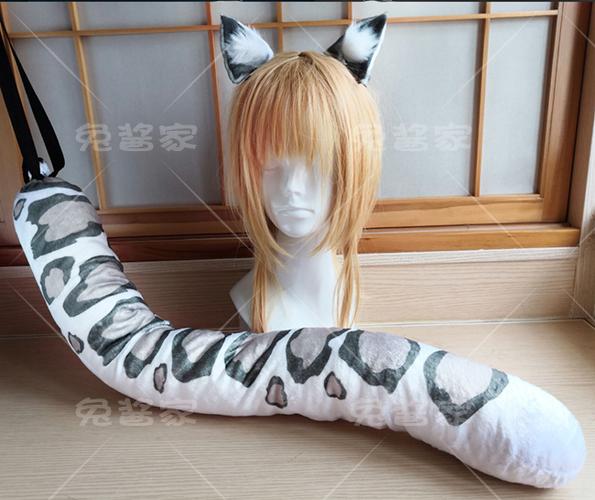 明日方舟初雪cos耳朵尾巴银灰cos耳朵崖心cos耳朵尾巴