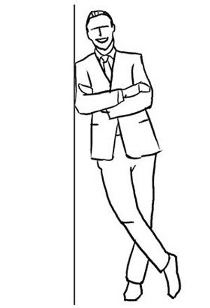 人物黑白简笔画