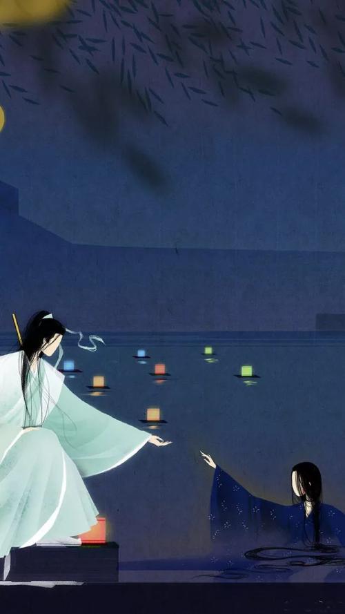 来自"无脸"插画家笔下的古风世界,圆你一个仙气飘飘的