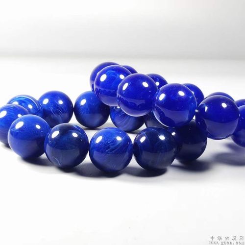 天然蓝水晶蜜蜡手串