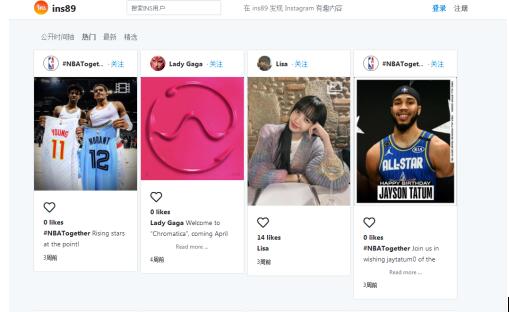 ins网页版是什么ins89带您畅游明星ins账号内容