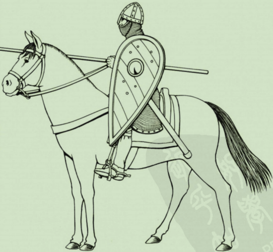 11世纪的诺曼骑兵夹枪冲锋可将冲击力集中在长枪的一点上