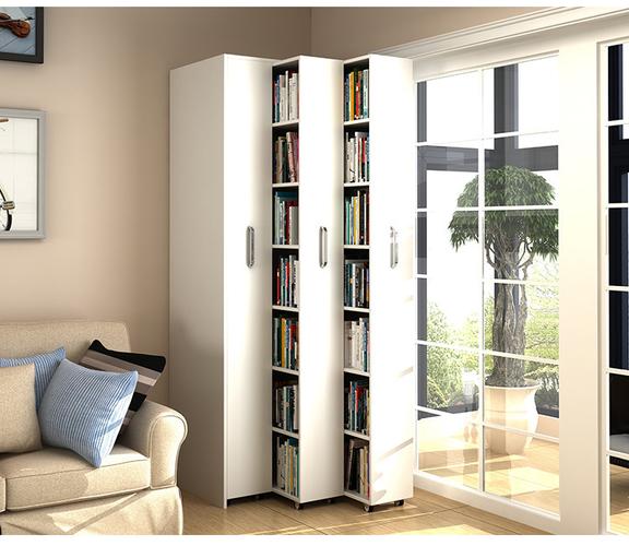 防尘移动隐形书柜带轮书架推拉抽屉式抽拉自由组合收纳抽拉柜客厅