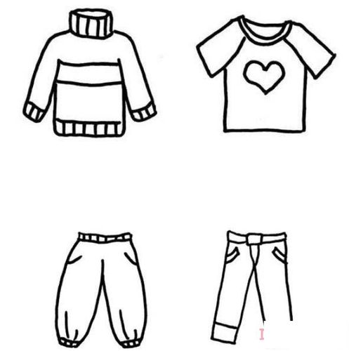 各种好看的衣服怎么画简单可爱_衣服简笔画图片