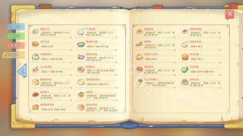 波西亚时光食谱大全波西亚时光食谱一览