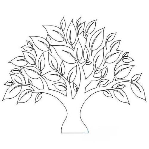 如何画一棵漂亮的大树简笔画图片