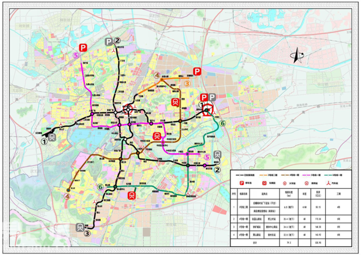 涉及徐州地铁3号线二期,6号线一期.