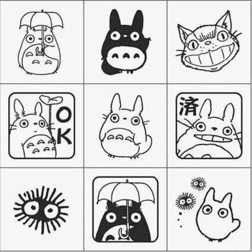 简笔画动物图案刻章