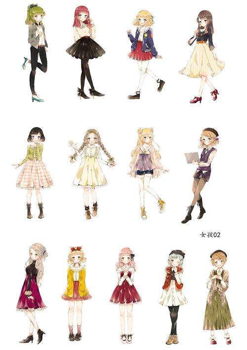 手帐古风可爱人物少女小清新贴纸 好评好店