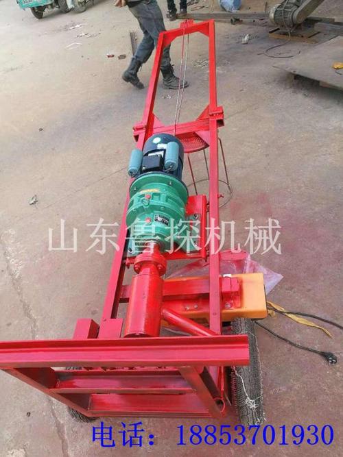 鲁探电动穿岩打井机民用打深水井设备大功率挖井机