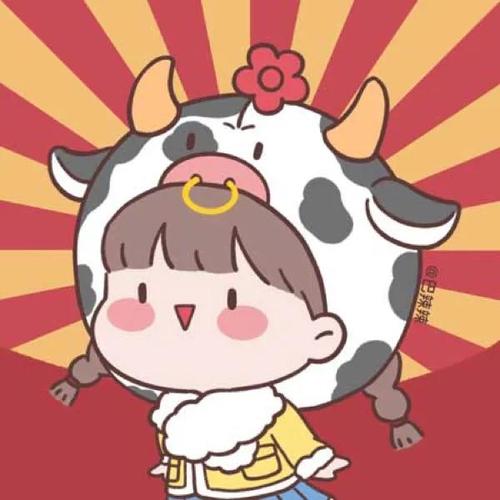 适合新年情侣头像,牛气冲天,迎好运
