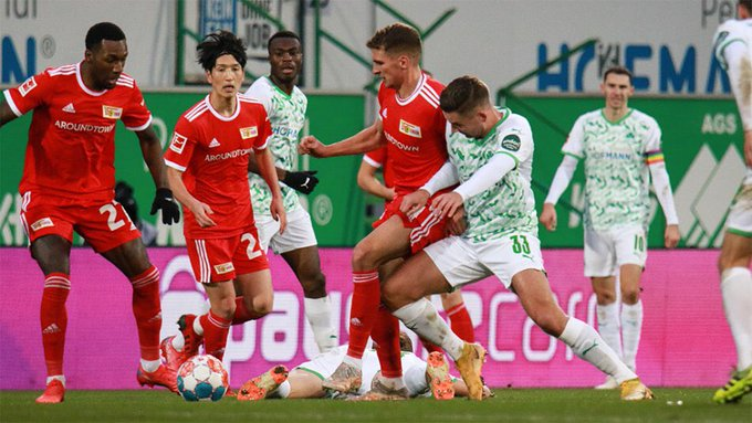 德甲前瞻柏林联合上轮惜败此役必定剑指三分弗赖堡客战强势