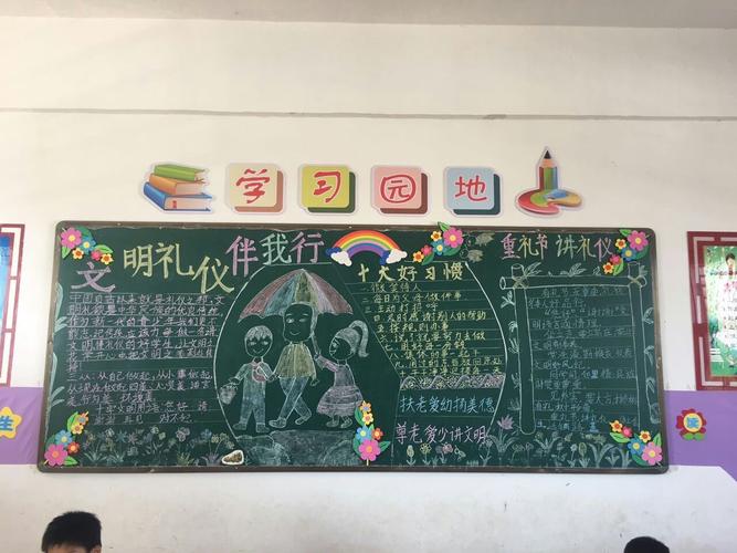 看!这是各班的黑板报设计,各具特色.