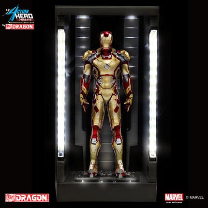 威龙正品漫威1/9钢铁侠3-装甲库系列- mk42 / 马克42
