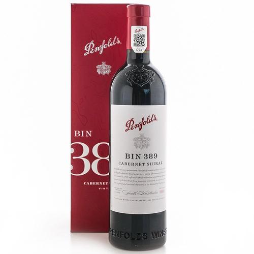奔富penfolds bin389赤霞珠设拉子红葡萄酒(2016年份) 750ml