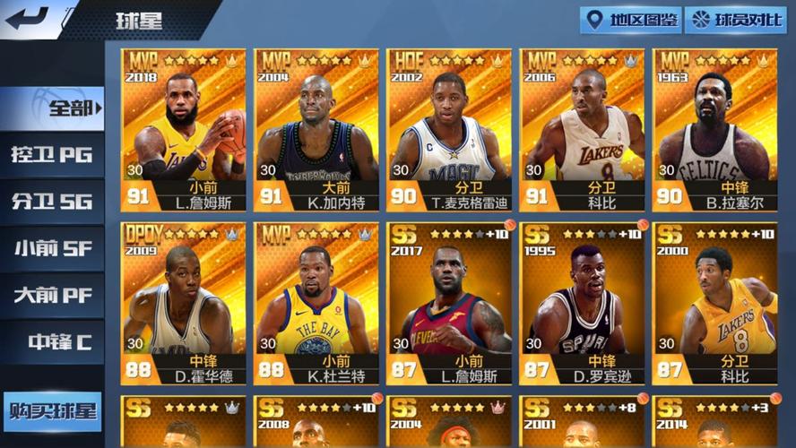 最强nba,点券球星,巅峰狼王加内特mvp,巅峰06屠龙科