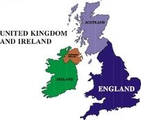 英国爱尔兰矢量地图