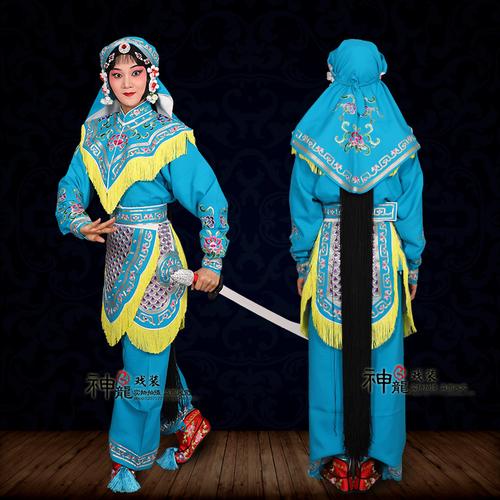 女兵京剧戏曲服装戏服舞台演出刀马旦武旦女将民族服装