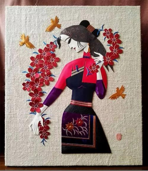  p>皮贴画作为一种最普通不过的工艺品,它无不显示着人们欣赏美的情趣