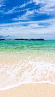 唯美自然风景 蓝天碧海 沙滩 海洋 唯美风景 iphone手机壁纸 唯美壁纸