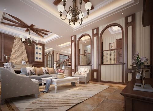 【龙鼎装饰】信步华庭美式风格装修案例