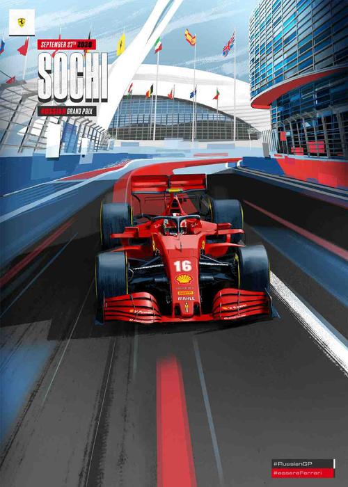 2020赛季f1法拉利车队全赛季官方海报大赏