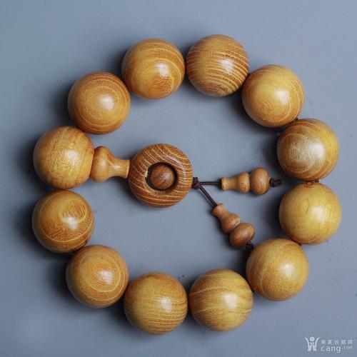 【佛珠时来运转diy】黄金檀精品手工小孔带时来运转 - 榆木 - 木器