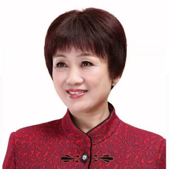 最饰假发女全头逼真整顶头套女真发中老年假发女短发短直发50岁假发套